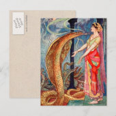 Königin der Schlangen Postkarte (Vorne/Hinten)