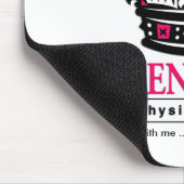 "Königin der Schmerz" körperlicher Therapeut Mousepad (Ecke)