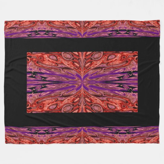 Königin der Schmetterlinge 39 Fleecedecke (Vorderseite (Horizontal))