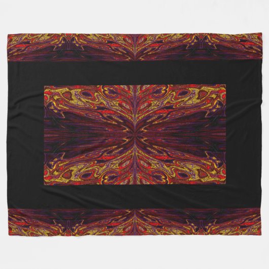 Königin der Schmetterlinge 50 Fleecedecke (Vorderseite (Horizontal))