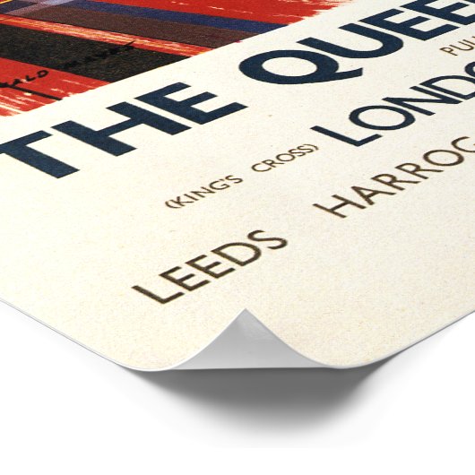 Königin der Schotten Pullman Train Poster (Ecke)