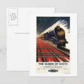 Königin der Schotten Pullman Train Postkarte (Vorne/Hinten)