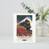Königin der Schotten Pullman Train Postkarte (Stehend Vorderseite)
