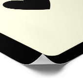 Königin der Schwarzen Karte Poster Wand Kunst (Ecke)