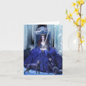 Königin der Schwerter Karte (Gelbe Blume)