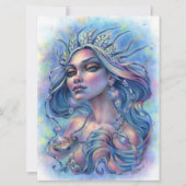 Königin der Sieben Meere Mermaid Fantasy Art Card (Vorderseite)