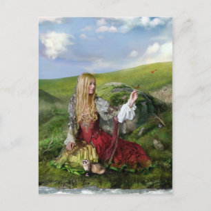 Königin der Sommerpostkarte Postkarte