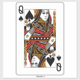 Königin der Spades Aufkleber