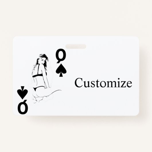 Königin der Spades Bikini Girl Thunder_Cove Ausweis (Vorderseite)