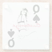 Königin der Spades Bikini Girl Thunder_Cove Glasuntersetzer (Rückseite)