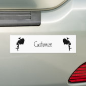 Königin der Spades Holding Black Ace Thunder_Cove Autoaufkleber (Auf Auto)