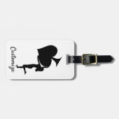 Königin der Spades Holding Black Ace Thunder_Cove Gepäckanhänger (Vorderseite horizontal)