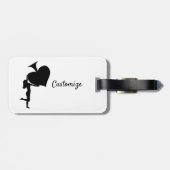 Königin der Spades Holding Black Ace Thunder_Cove Gepäckanhänger (Rückseite horizontal)