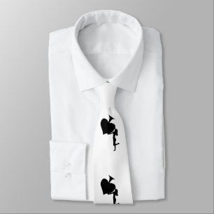 Königin der Spades Holding Black Ace Thunder_Cove Krawatte