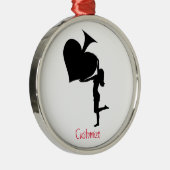 Königin der Spades Holding Black Ace Thunder_Cove Ornament Aus Metall (Rechts)