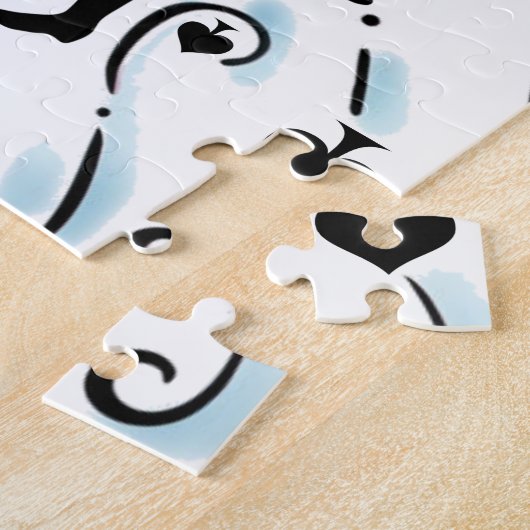 Königin der Spades Holding Black Ace Thunder_Cove Puzzle (Seite)