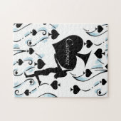 Königin der Spades Holding Black Ace Thunder_Cove Puzzle (Horizontal)