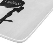 Königin der Spades Holding Black Ace Thunder_Cove Schneidebrett (Ecke)