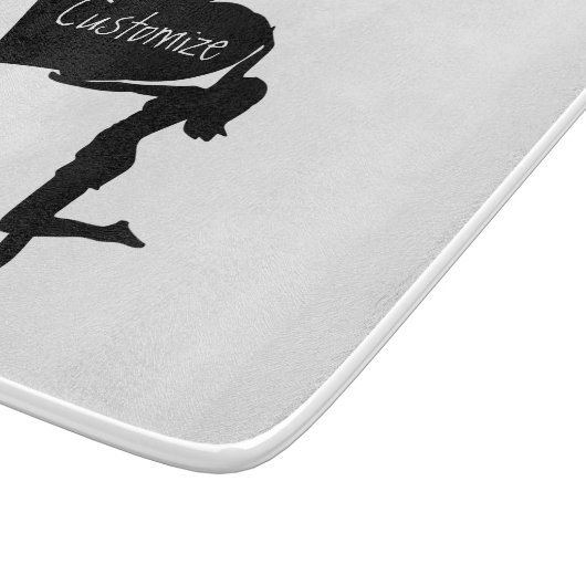 Königin der Spades Holding Black Ace Thunder_Cove Schneidebrett (Ecke)