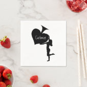 Königin der Spades Holding Black Ace Thunder_Cove Serviette (Beispiel)