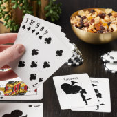 Königin der Spades Holding Black Ace Thunder_Cove Spielkarten (In Situ)