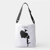 Königin der Spades Holding Black Ace Thunder_Cove Tragetaschen Mit Langen Trägern (Vorderseite)