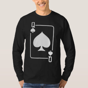 Königin der Spades Kartenspiele Halloween-Kostümtr T-Shirt