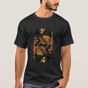 Königin der Spades Pokers Kartenspielen T-Shirt