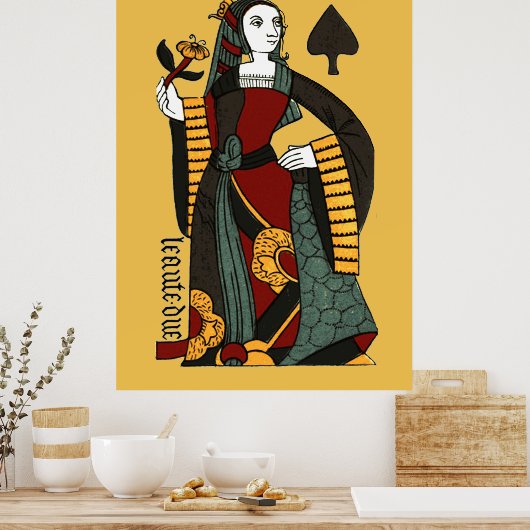 Königin der Spades Poster (Küche)