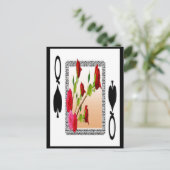 Königin der Spades Postkarte (Stehend Vorderseite)