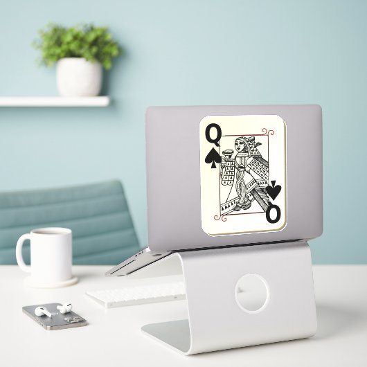 Königin der Spades Thunder_Cove Aufkleber (Laptop auf Schreibtisch)