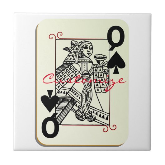 Königin der Spades Thunder_Cove Fliese (Vorderseite)