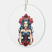 Königin der Spades Thunder_Cove Keramik Ornament (Links)