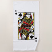 Königin der Spaten Strandtuch (Vorderseite)