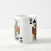 Königin der Spaten-Tasse Kaffeetasse (Mittel)