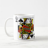 Königin der Spaten-Tasse Kaffeetasse (Links)