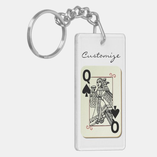 Königin der Spaten Thunder_Cove Schlüsselanhänger (Vorderseite links)