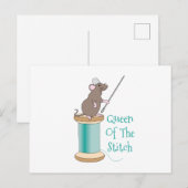 Königin der Stitch Postkarte (Vorne/Hinten)