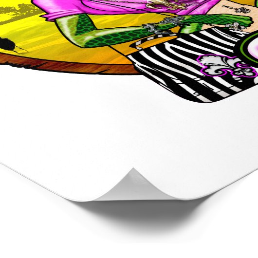 Königin der Sumpflandschaft Poster (Ecke)