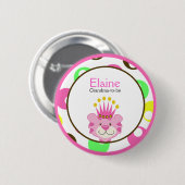 KÖNIGIN DER TAG "NAME"-Personalisierte Schaltfläch Button (Vorne & Hinten)