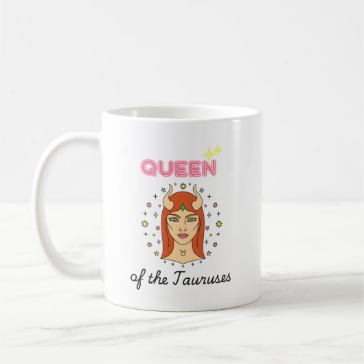 Königin der Tauren Kaffeetasse (Links)
