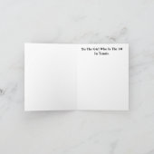 Königin der Tennisspielerkarte Karte (Innenseite)