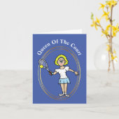 Königin der Tennisspielerkarte Karte (Gelbe Blume)