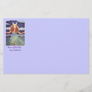 Königin der Tides Goddess Art Stationery Briefpapier