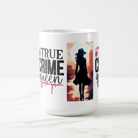 Königin der wahren Kriminalität Kaffeetasse (Mittel)