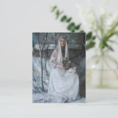 Königin der Winterpostkarte Postkarte (Stehend Vorderseite)