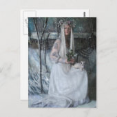 Königin der Winterpostkarte Postkarte (Vorne/Hinten)