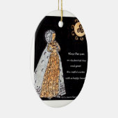 Königin der Wintersolstice Keramikornament (Rechts)