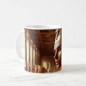 Königin des antiken Ägypten Royal Art Design Kaffeetasse (Vorderseite Links)