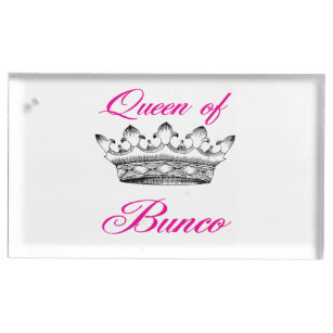 Königin des Bunco Foto-oder Tabellen-Kartenhalters Platzkartenhalter